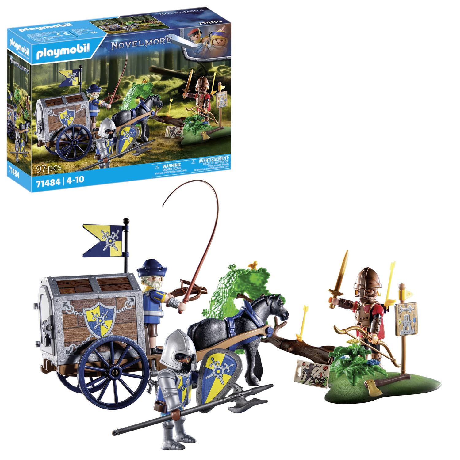 Amazon.com: PLAYMOBIL Novelmore 71484 Novelmore Convoy with Bandit
